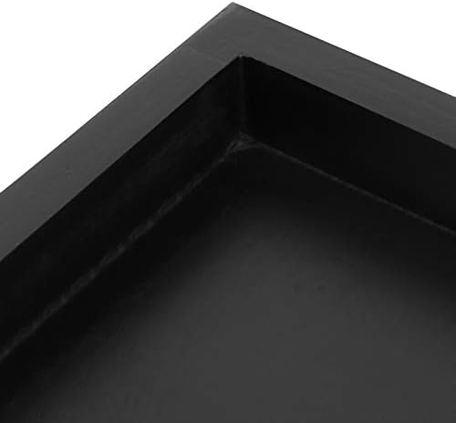 Alvinlite posluživačke ladice Crna drvena poslužirana ladica drvena ukrasna kvadratna ladica za stolić