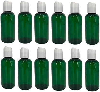 4 oz zelene bostonske plastične boce -12 Pakovanje prazno punjenje boca - BPA besplatno - esencijalna
