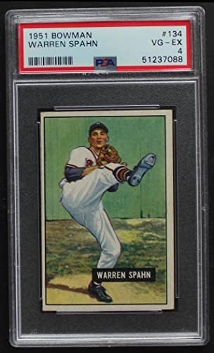 1951 Bowman 134 Warren Spahn Boston Braves PSA PSA 4.00 Braves