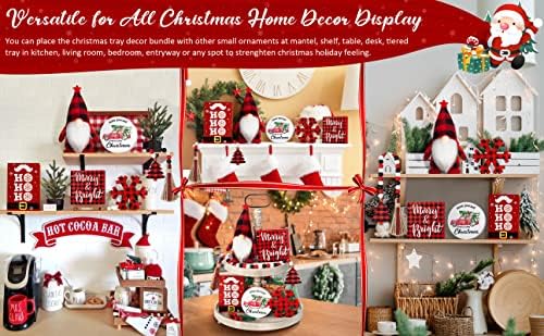 Božićni dekor - Božićni dekor dekor Božićne ukrase za dom - Božićni dekor Dekor Drveni znakovi i Buffalo