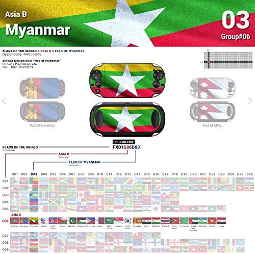 Sony PlayStation Vita dizajn kože zastava Mjanmara naljepnica naljepnica za PlayStation Vita