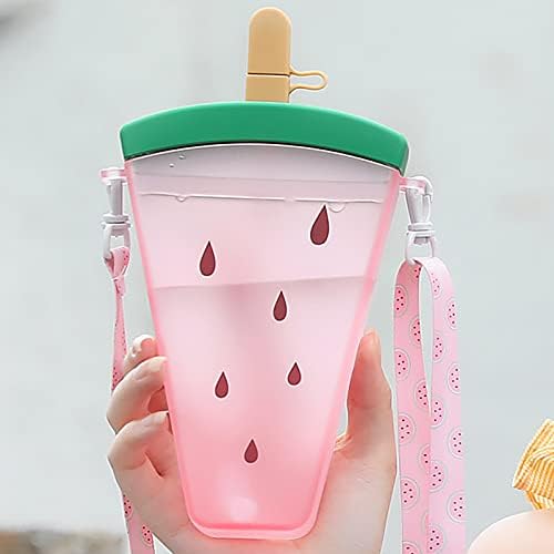 DR7Y1R Slatka popsicle polica za vodu voćni čam za vodu prijenosni plastični čaše za vodu s vrpcom