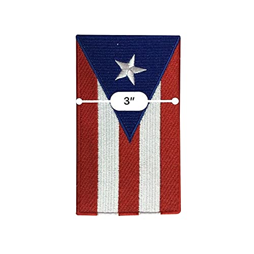 Generic Portoriko zastava, patch vezeno željezo na zakrpi za šivanje na nacionalnom grblju malom