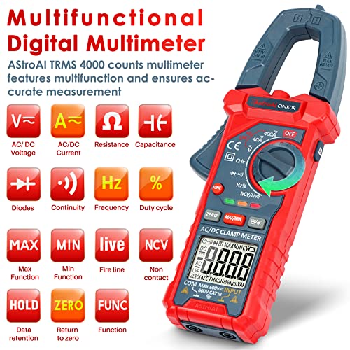 Astroai TRMS 6000 broji multimetar s velikim osvjetljenjem + 4000 tačaka auto-raspona digitalnog