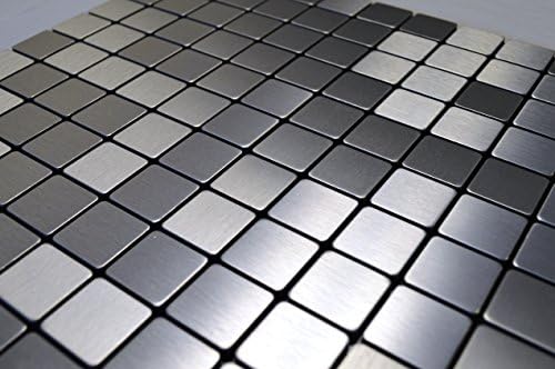 FLEXIPIXTILE, 4-komad aluminija mozaik Tile, piling & štap, Backsplash, naglasak zid, zamrznut