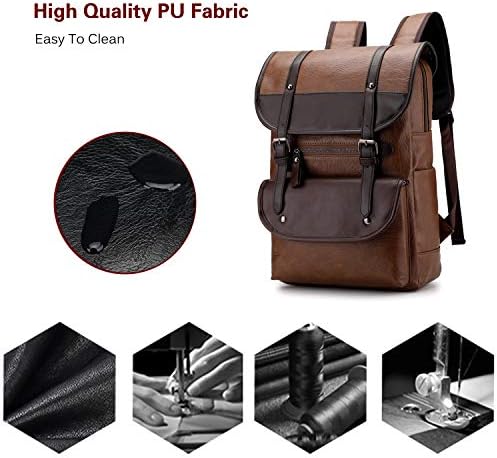 Fandare Unisex ruksak vodootporan PU Daypack Boy Girl Daily Packs School torba za 14 inčni laptop Tinejdžeri