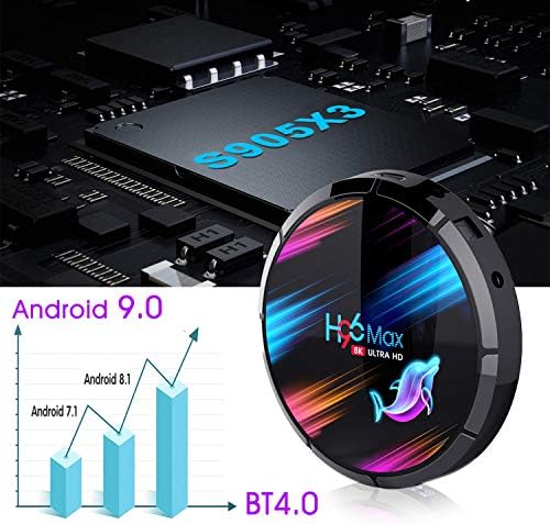 H96 MAX X3 Amlogic S905x3 64-bit Quad Core Android 9.0 Smart Set Top Box 4G 64g TV kutija 2,4 g / 5g Dual WiFi