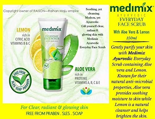 Medimix Ayurvedski svakodnevno piling za lice 150 Ml sa Aloe Verom & amp; limunom