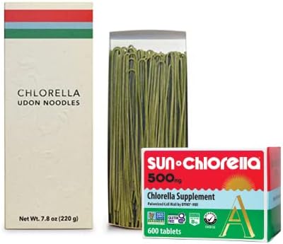 Sun Chlorella Superfood Udon Noodle tablet Bundle 500mg x 600 tablete + Udon Chlorella Noodles