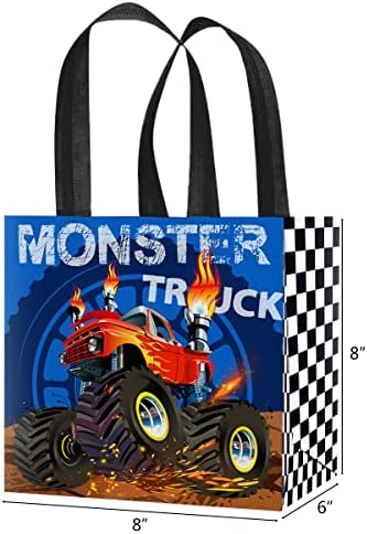 CIEOVO 12 komada Monster Truck Party Torbe Netkane torbe za poklon torba Torbe za automobile za automobile