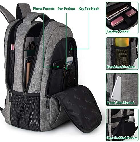 Matein Travel Backpack, Poslovni ruksak za prijenosni prijenosni prijenosni prenosni sa USB