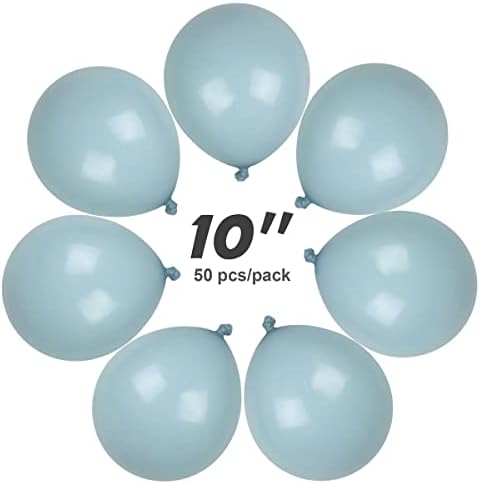Izmaglica plavi baloni 10 inčni hali plavi lateks baloni prašnjavim plavim balonima 50pcs rođendan
