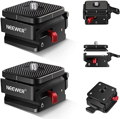 Neewer 2 Pack ploča za brzo otpuštanje, adapter za montiranje kamere sa 1/4 i 3/8 vijakski