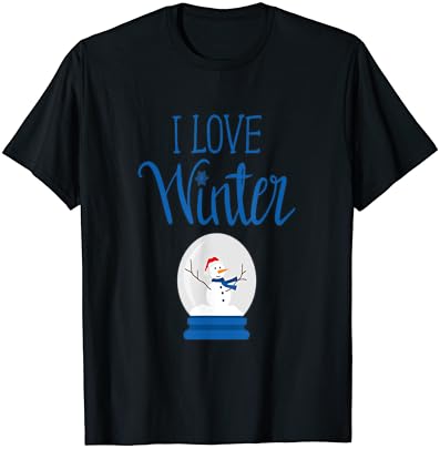Volim zimsku košulju za odmor snijeg snijeg snijeg