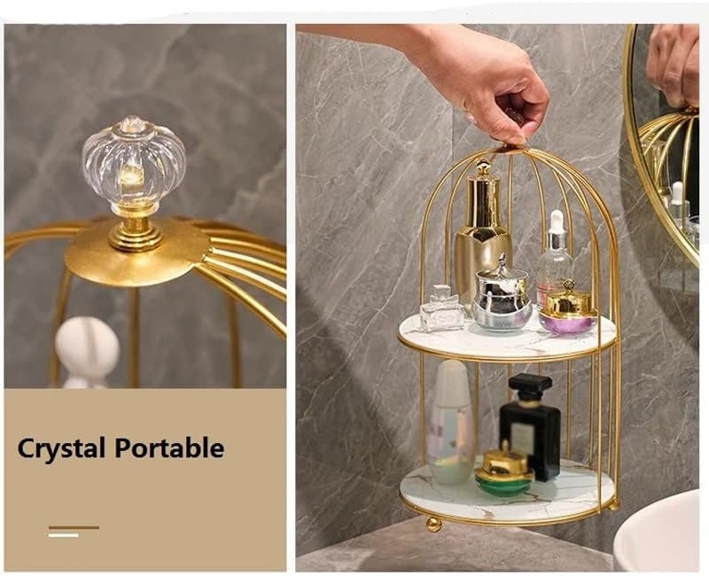 Xjjzs Skladišni stalak za skladištenje šminka za skladištenje kupaonica kupaonica s policom za usne parfemske