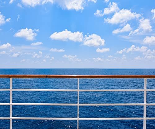 CORFOTO 10x8ft Ocean Cruise Photo Backdrop Blue Sky Travel tematske fotografije pozadina ljeto mora Kruzer