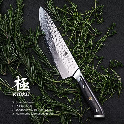 Kuharski nož serije KYOKU Shogun + nož za čišćenje + profesionalna torba za rolne Kuharskog noža