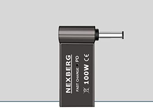 Nexberg 100W PD USB ženski tip-c do muškog dc-a za punjenje adapter za punjenje notebook i konektor za prijenosnog