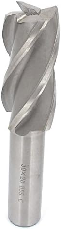 Iivverr 30mm prečnik rezanja ravna izbušena rupa 4 Flute kraj glodalice (Diámetro de corte de 30 mm