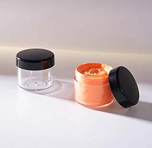 ASTRQLE 50pcs 15g 15ml Prozirne kozmetičke boce od plastične okrugle oblikovane make up sjenilo za oči špedice