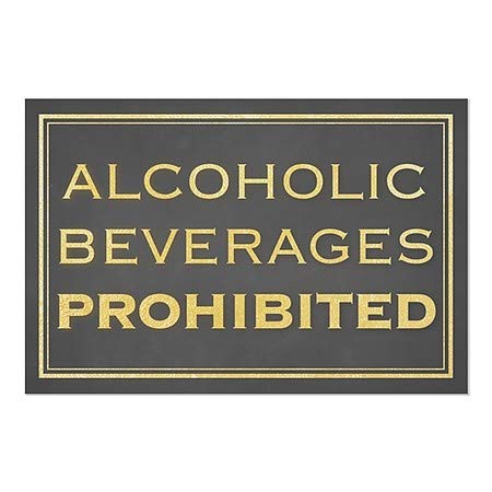 CGSIGNLAB | Alkoholna pića zabranjena - klanjaju zlato 30 x20