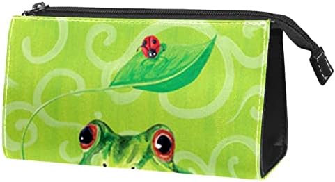 Tbouobt kozmetičke vrećice za žene, torba za šminku Travel Toaletska torba Organizator, akvarel žaba Ladybug životinja