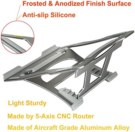 GQLHYD laptop stalak sa 3 načina preklopki u jednom. Prijenosni ergonomski ugao aluminijski laptop stalak za laptop.