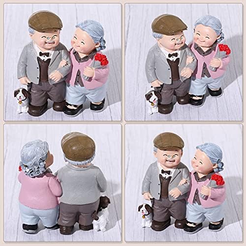 Ljubavne starije parne figurice Valentinovo Dan smole suprug i supruga Kip bake i djedovi Bake Roditelji