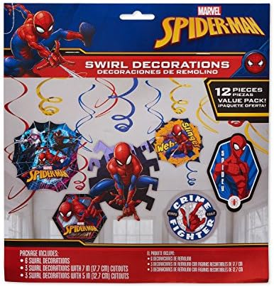 Spider-Man Webned Wonder Weat Swirl ukrasi - Istrošeni dizajni, 12 kom