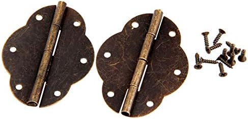 Hardverska šarka 2pcs antikne brončani ormar šarke za kukove za vrata poklon nakit nakit kutija šarke za