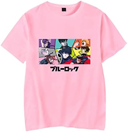Wjhywdh Plava brava Majica Anime Merch Casual majica kratkih rukava Unisex Tee