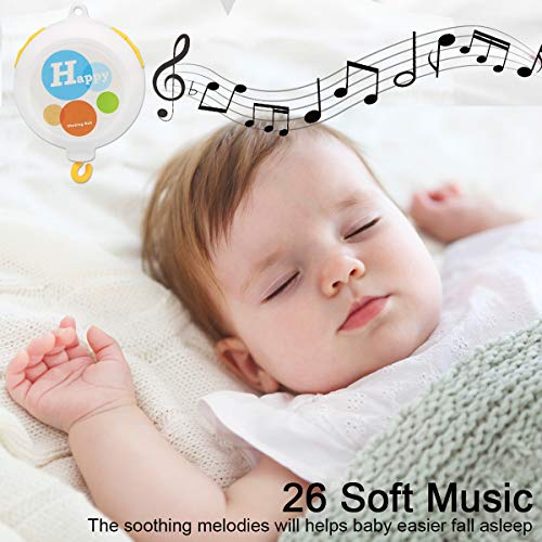 MARUMINE baby Musical rasadnik krevetić mobilni za dječake djevojčice, digitalna muzička kutija sa 26