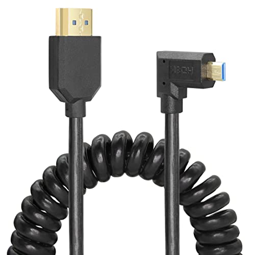 Yacsejao Micro HDMI do HDMI kabela namotana 8K HDMI 2.1 teleskopski kabl velike brzine kabelska