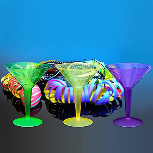 Essentials za zabavu N81246 2-dijelne martini naočare, 8 oz, Mardi Gras