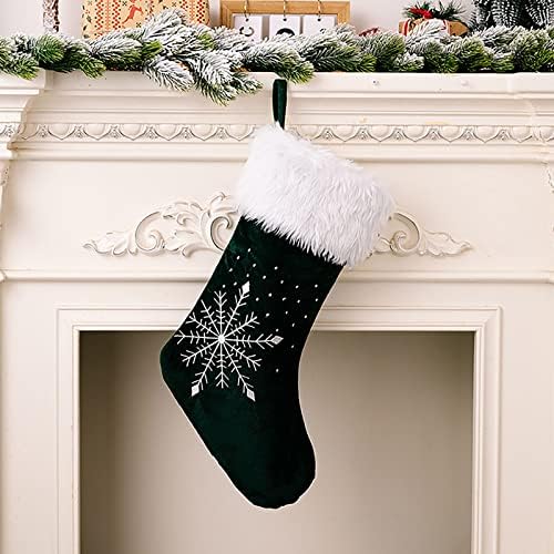 Hhmei Božićne čarape Božićne čarape Božićne čarape Poklon kese ukrasi prozora SGcabirvokrox6