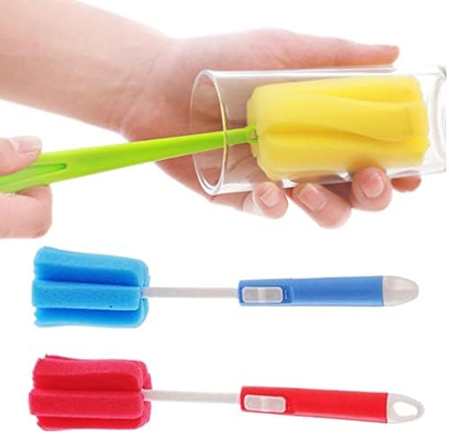 3pcs kičaju boca za čišćenje četkice za čišćenje boca za bebe s podesivom ručicom za hranjenje boca