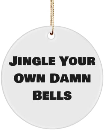 Od jezivih na sretan jingle zvona smiješan ukras, zabavni ukras za božićni jingle vlastiti prokleti