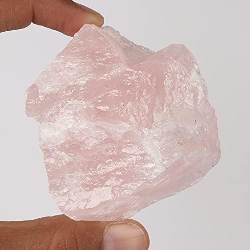 Gemhub sirovi kamen labav ružičasti ružičasti kvarc 769.55 CT Prirodni certificirani hrapavi dragulj za tumb,