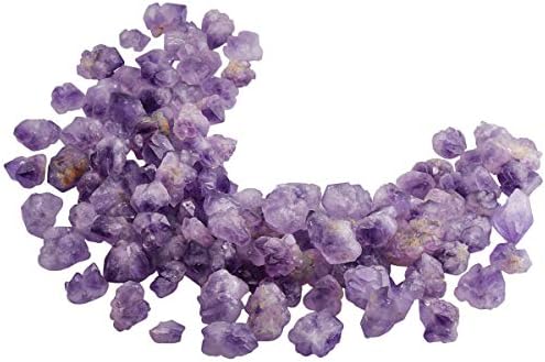 MookatedeCor 1/2 lb Prirodni ametist sirove kristalne, grube kamene stijene za izradu nakita, wicca,