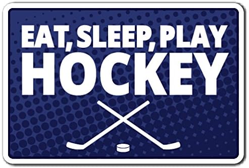 Jedite na reprodukciji hockey aluminijumski znak Team Player Sports Game Hrana veran | Indoor