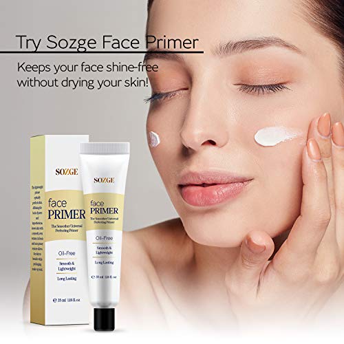 Primer za lice, Primer za šminkanje lica za minimiziranje pora i posvjetljivanje kože, glatka,