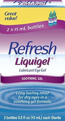 Osvežite li likvidni gel za oči, 2 boce 0,5 fl oz svaki sterilni