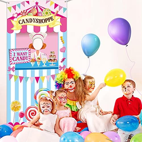 Candy Shop party dekoracija Sweet Shoppe viseći Baner pozadina Karneval Photo Door Decor Backdrop rekviziti