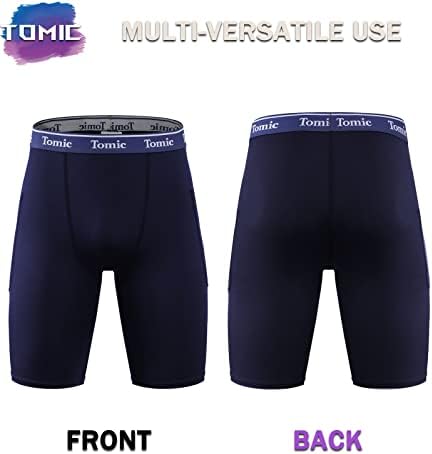 Tomic Boys Kompresijske kratke hlače 2-pakovanje Mladi Spandex Sport Kratki atletski vježbanje