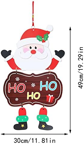 Tearrop Ornament Božićni ukrasi Slatki Snjegovinski ukrasi za božićne stablo Santa drveni ukrasi