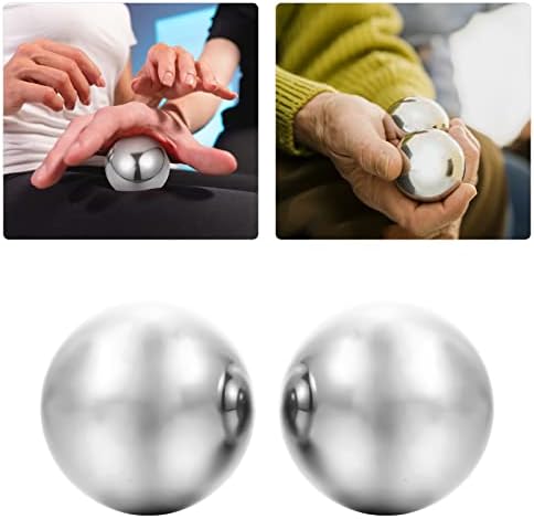 Doitool Baoding Balls ručno vježbanje kuglice ručne ručne kuglice 2pcs kuglice za obuku od nehrđajućeg