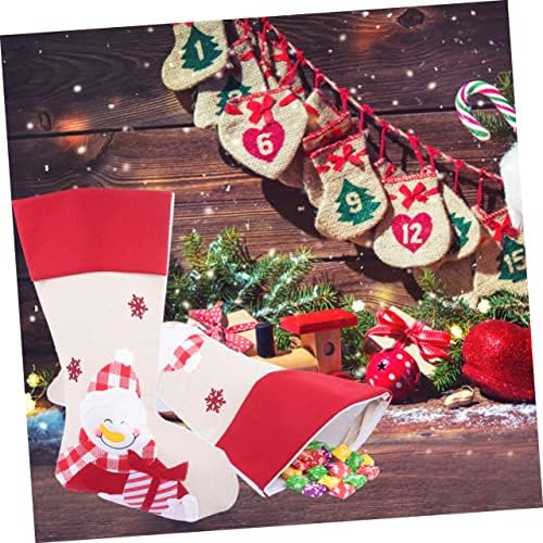 Toyandona 1pc Santa Candy Bag dekor Xmas Dekor stabla Božićna čarapa Tubarna ornament Kamin