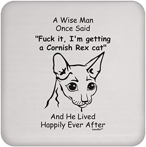 Smiješan izrekao Cornish Rex Cat pokloni za muškarce Božić 2023 Pokloni coaster
