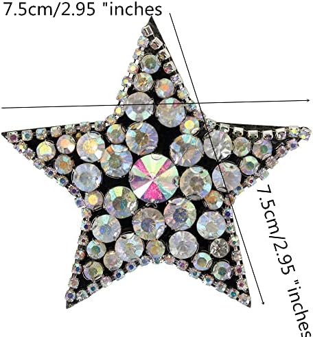 Ručno rađeni zvjezdani perli kristalni kameni zakrpe za odjeću DIY RHININESTONE SE ŠI SE NA EMPIKSI