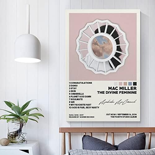 Mac Miller Posteri The Divine Feminine Tracklist album Cover Canvas Poster No Frame 12x18inch